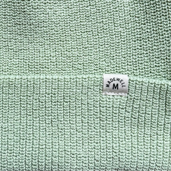 NWT Madewell Mint Green Pull On Beanie Hat OS – Cozy  Pastel Green Winter Knit - Picture 2 of 4